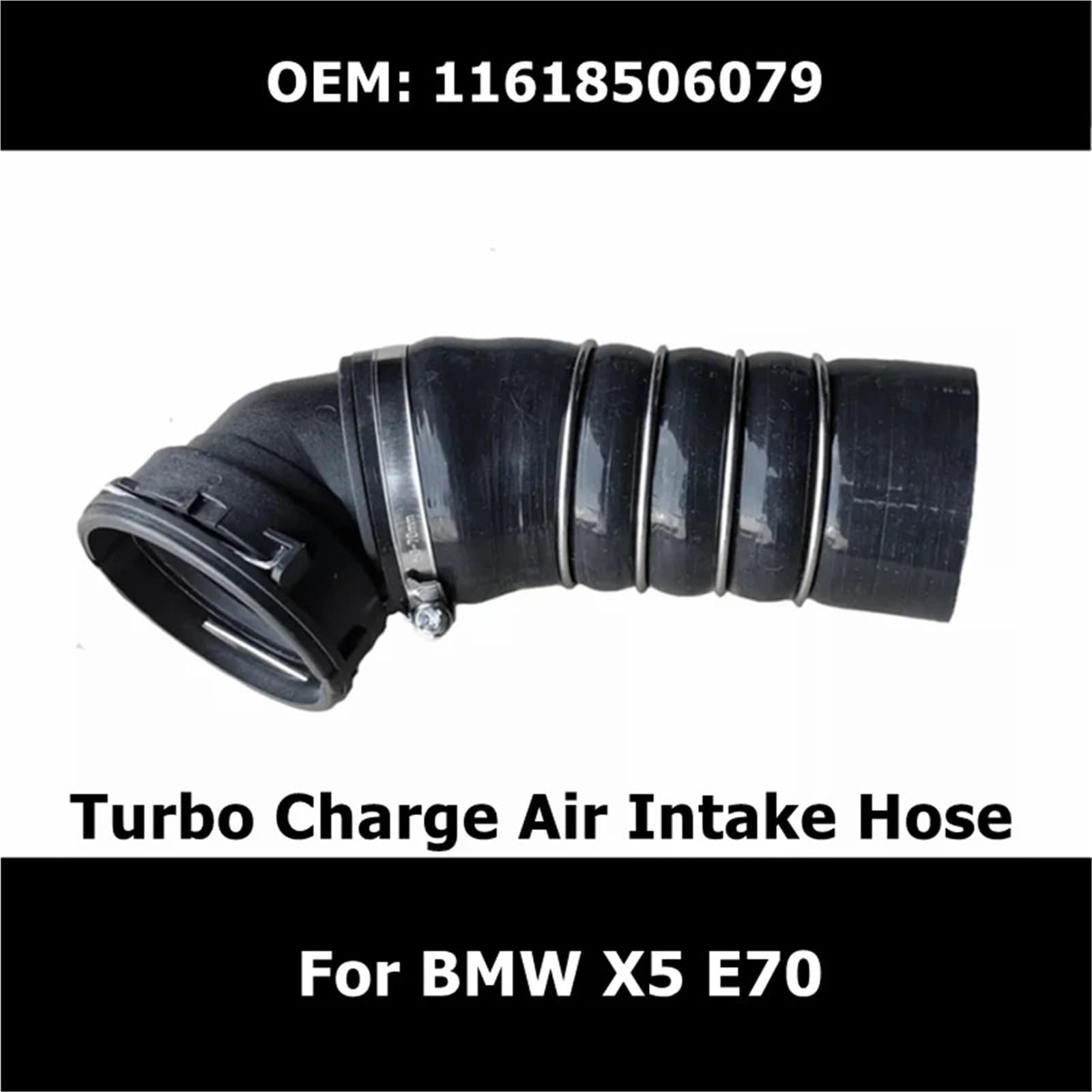Mod silnik wąż chłodzący 11618506079 Wąż wlotu powietrza turbosprężarki pasuje do BMW X5 E70 Wąż chłodnicy płynu chłodzącego Akcesoria samochodowe wąż próżniowy
