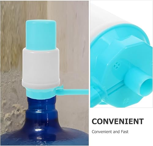 Miniatura 7 de jojofuny Bomba de absorción de agua a presión manual para botella de 1 galón, material Pp, fácil de llevar, beber saludable