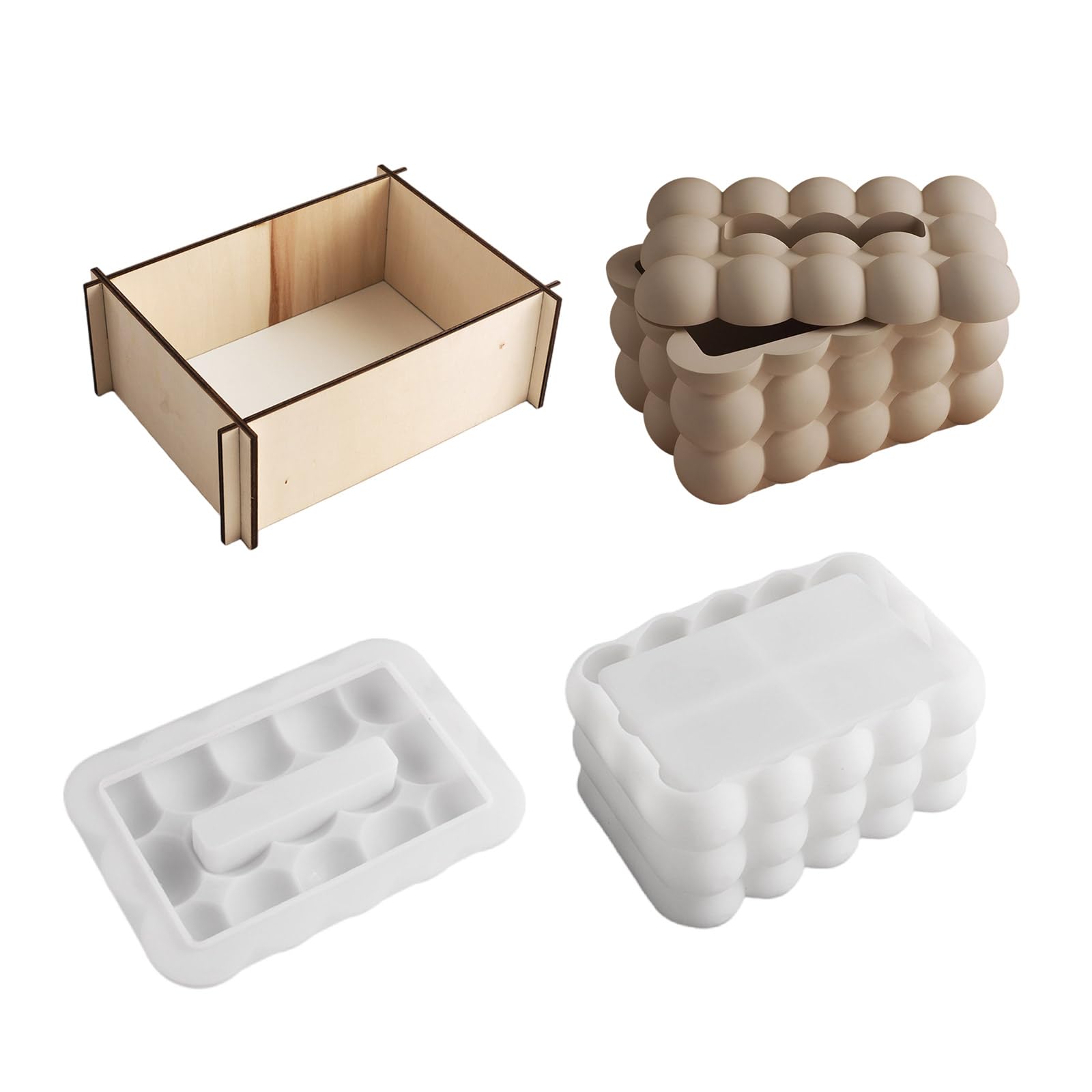 Sturdy Silicone for Resin Tissue Boxes, Decorative Organizers and Accessories Decorative Silicone for Home Accessories