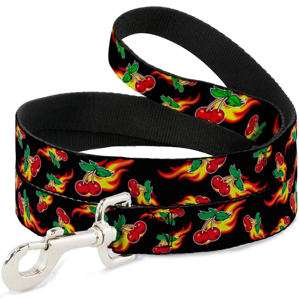 Laisse pour chien cerises noir 1,8m accessoire de qualité supérieure