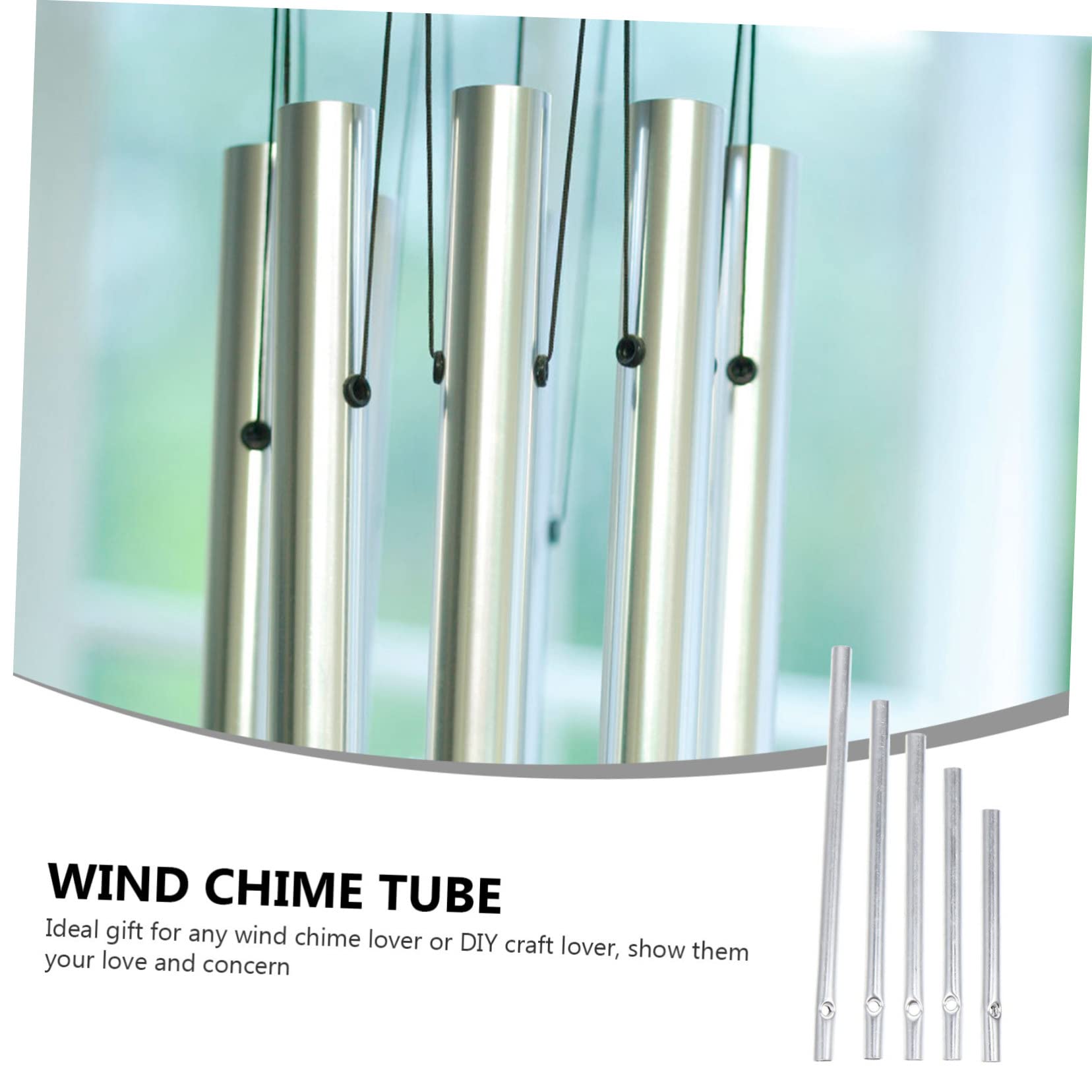 GANAZONO Lot de 4 carillons à vent faits à la main en aluminium - En bois - Décoration rustique - 25 pièces x 4 GANAZONO Lot de 4 carillons à vent faits à la main en aluminium - En bois - Décoration rustique - 25 pièces x 4