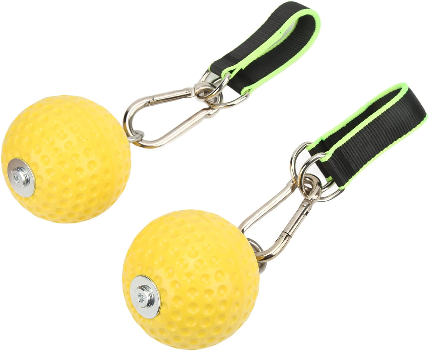 Climbing Pull Up Hand Grips Ball Set, Wireless Arm Strength Training Equipment, Non Slip PU Grip Balls with Webbing Buckle for Rock Climbing Gymnastics Parkour Fitness