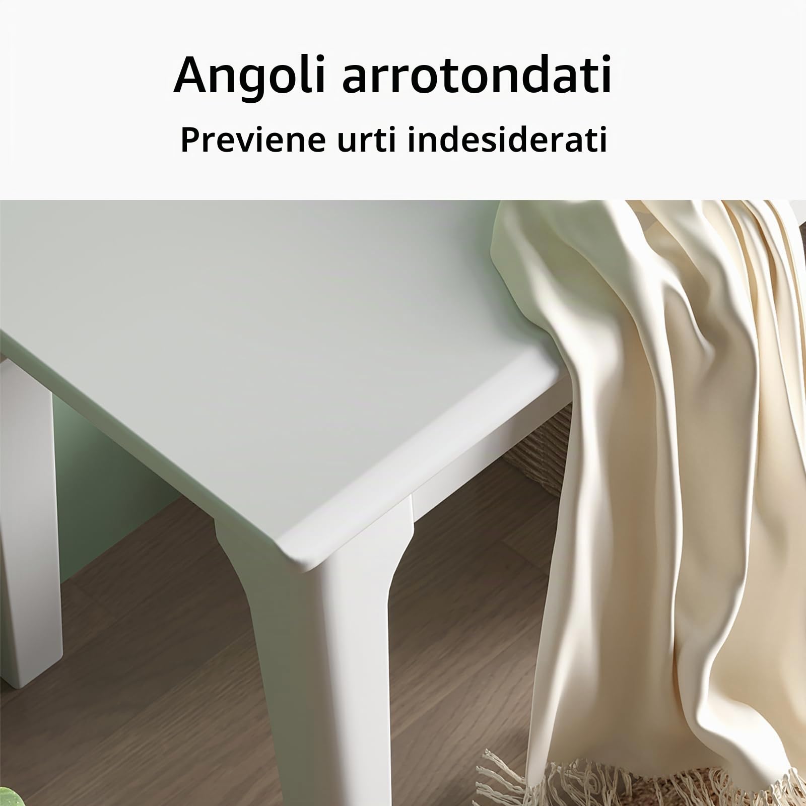 Panca in legno di quercia massiccio, per camera da letto, casa, tavolo da pranzo, 120 x 36 x 40 cm, bianco