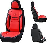 Vista 5 de Coverado Juego completo de fundas de asiento, fundas universales de asiento de 5 asientos para automóviles, cojines de asiento de automóvil
