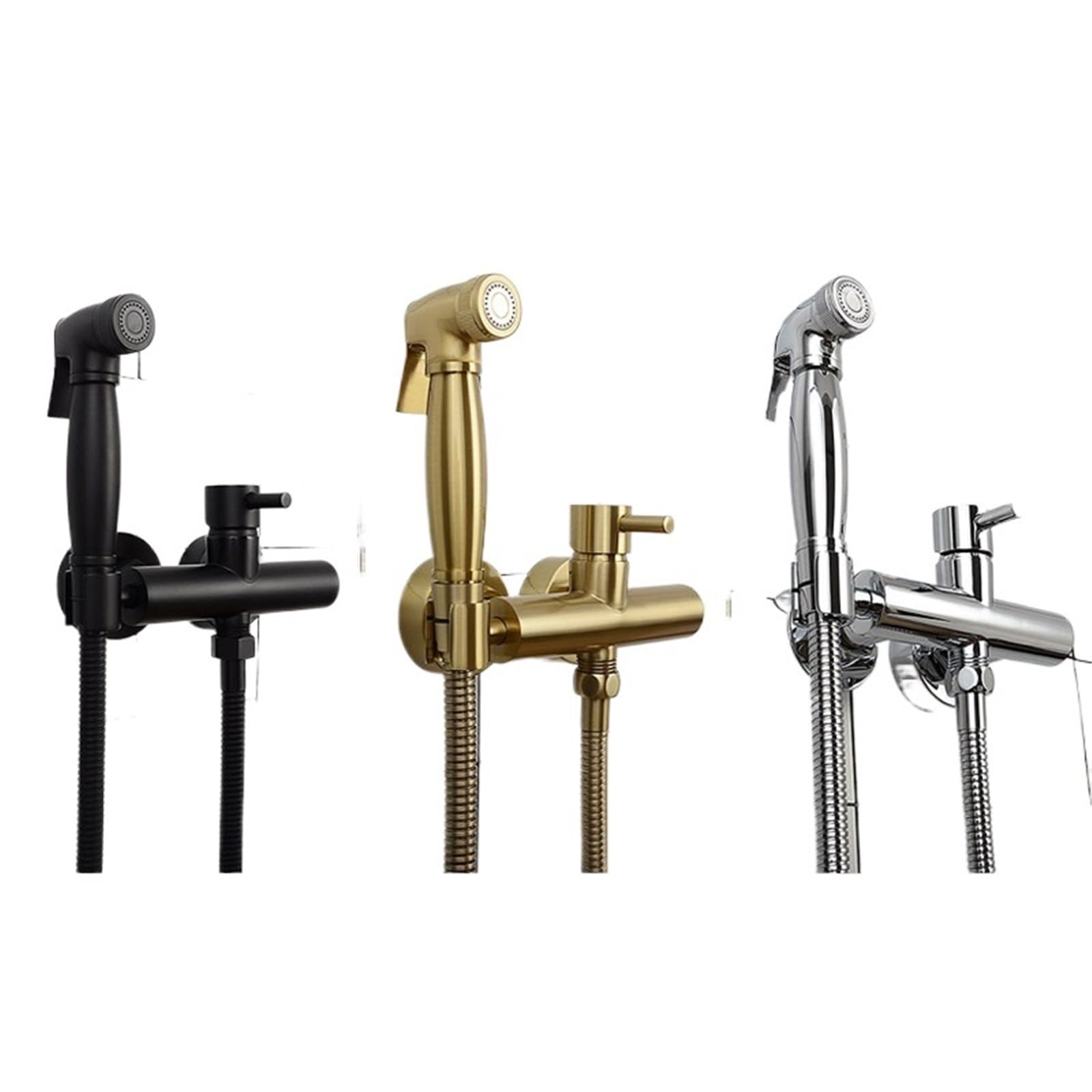 Kit rubinetto bidet a parete caldo/freddo