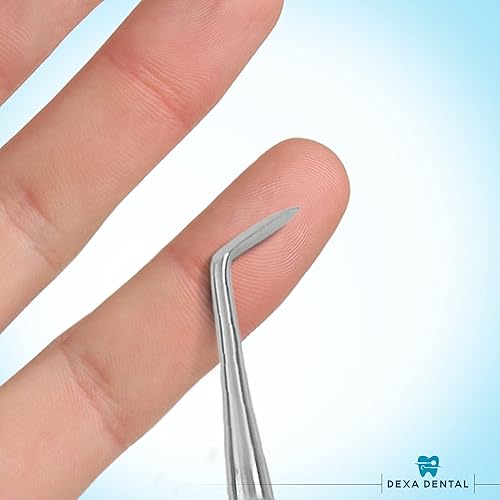 Miniatura 6 de DEXA DENTAL Elevadores Instrumentos Osteotome Periotome Luxating Elevator Apical Molt Implante Oral, Extracción Quirúrgica de Raíz - 2 Piezas