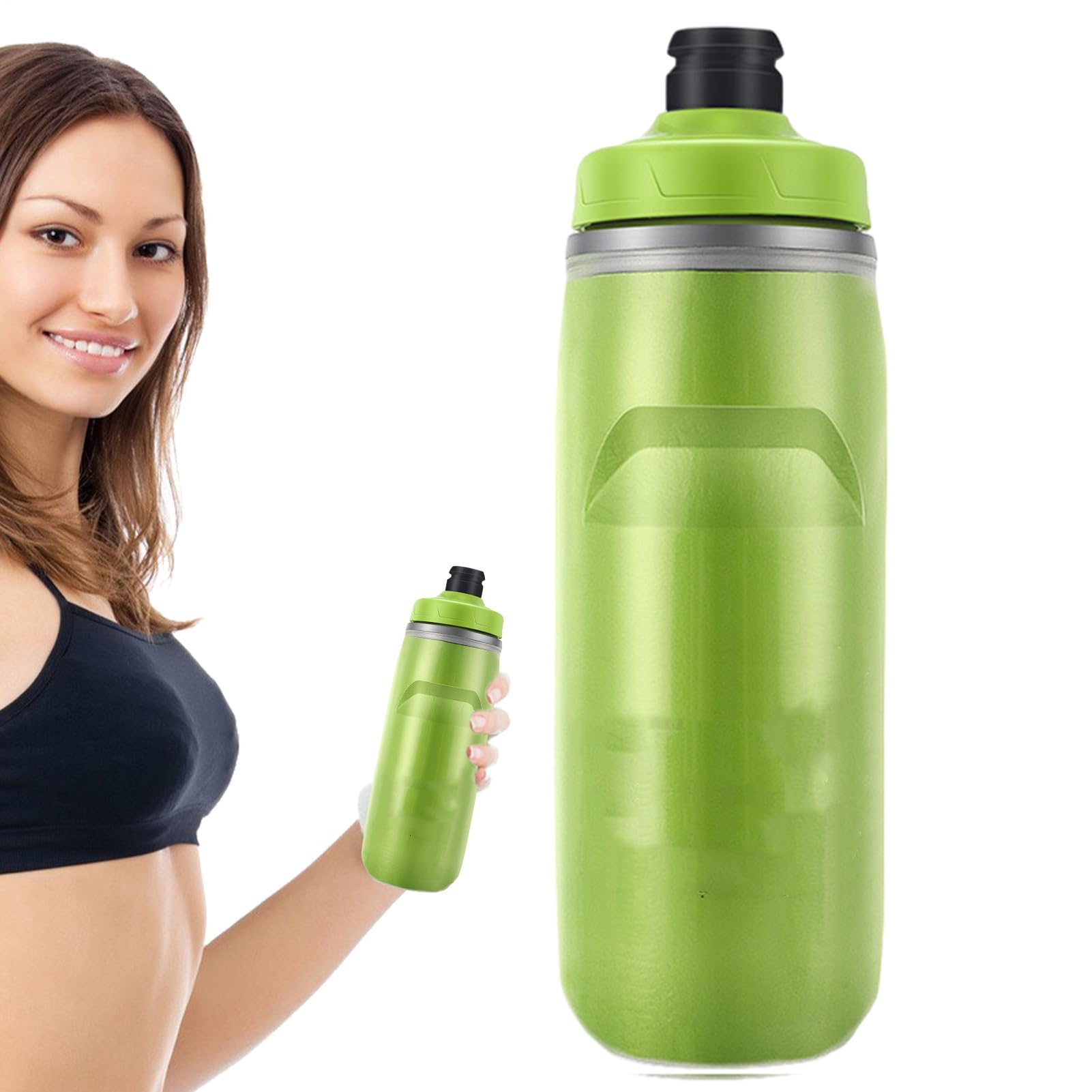 Botella de agua para correr sin derrames ni fugas en la mochila del gimnasio