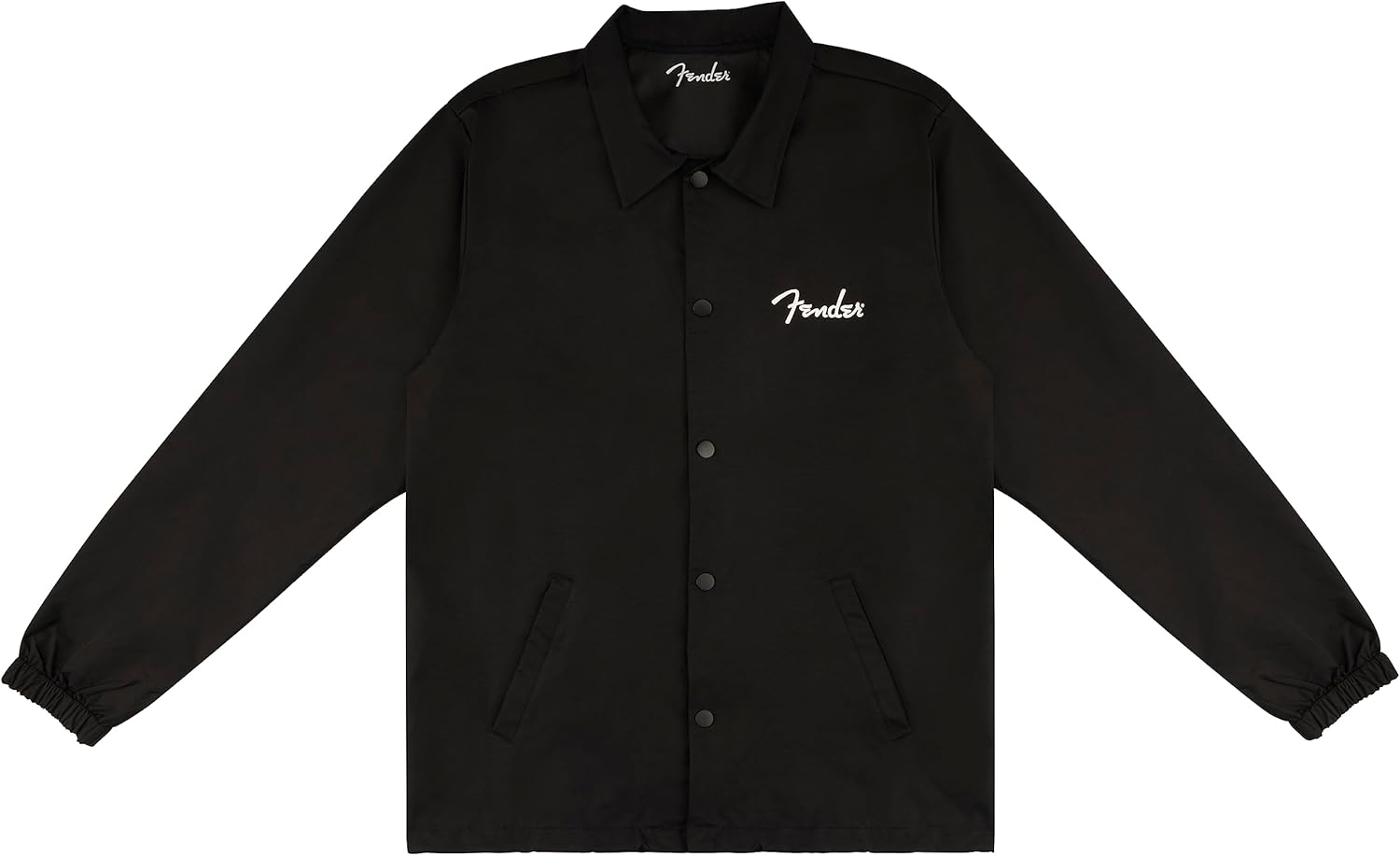 Fender Spaghetti Logo Coaches Jacket, Black, L