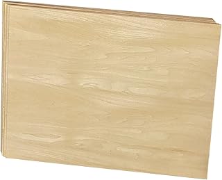 9 Pack 1/8 X 18 X 23 Inch Thin Basswood Plywood Sheets for Lasercuting DIY Crafts Project