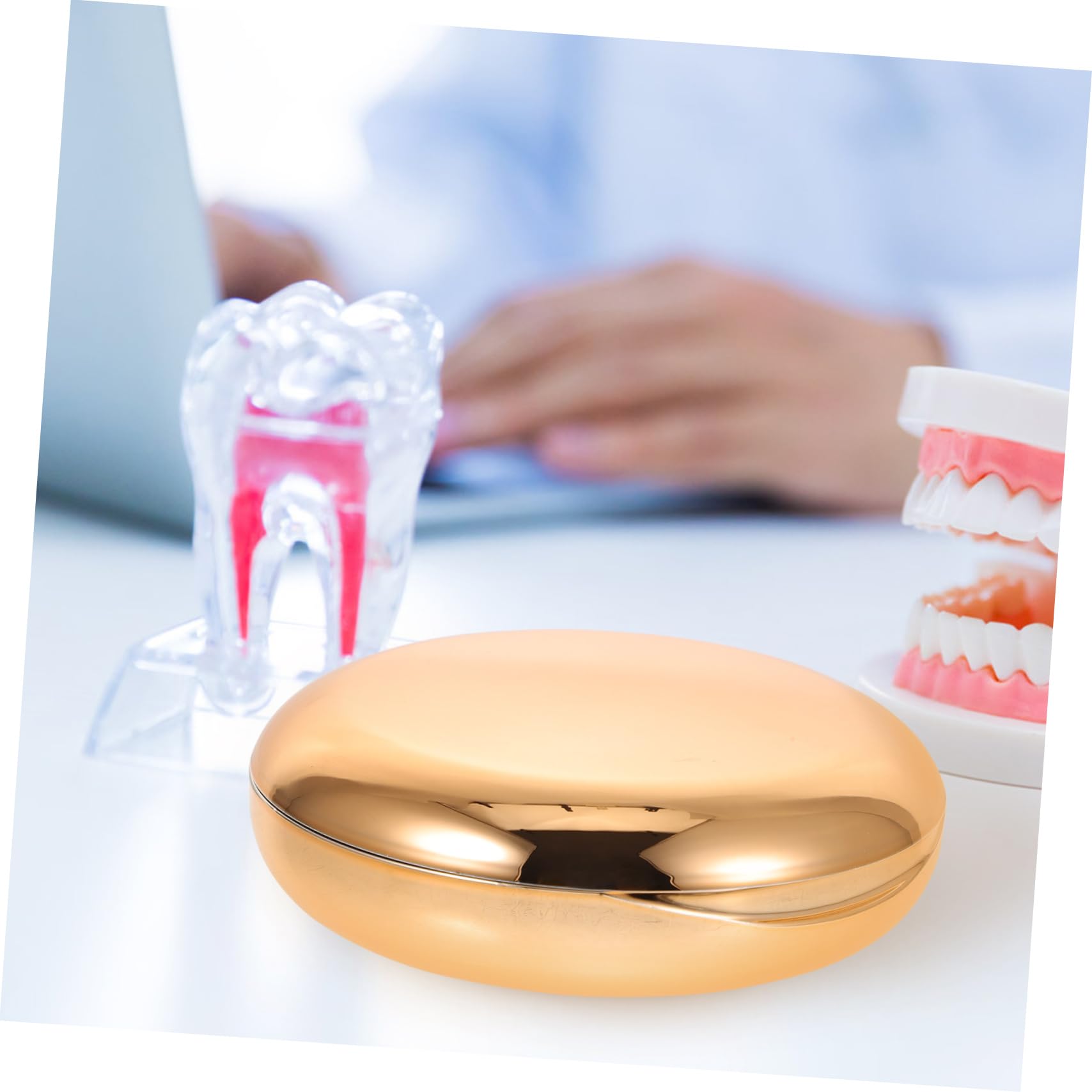 Vaguelly 1pezzi Scatola Per Apparecchi Ortodontici Realizzata Materiali Custodia Per Protesi Dentarie Scatola Per Igiene Orale e Portatile Superficie Liscia Resistente Graffi Mantiene Gli