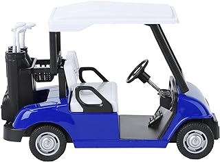 Veemoon Small Golf Cart Toy, 4½ Die Cast Metal Golf Cart Model Pull Back