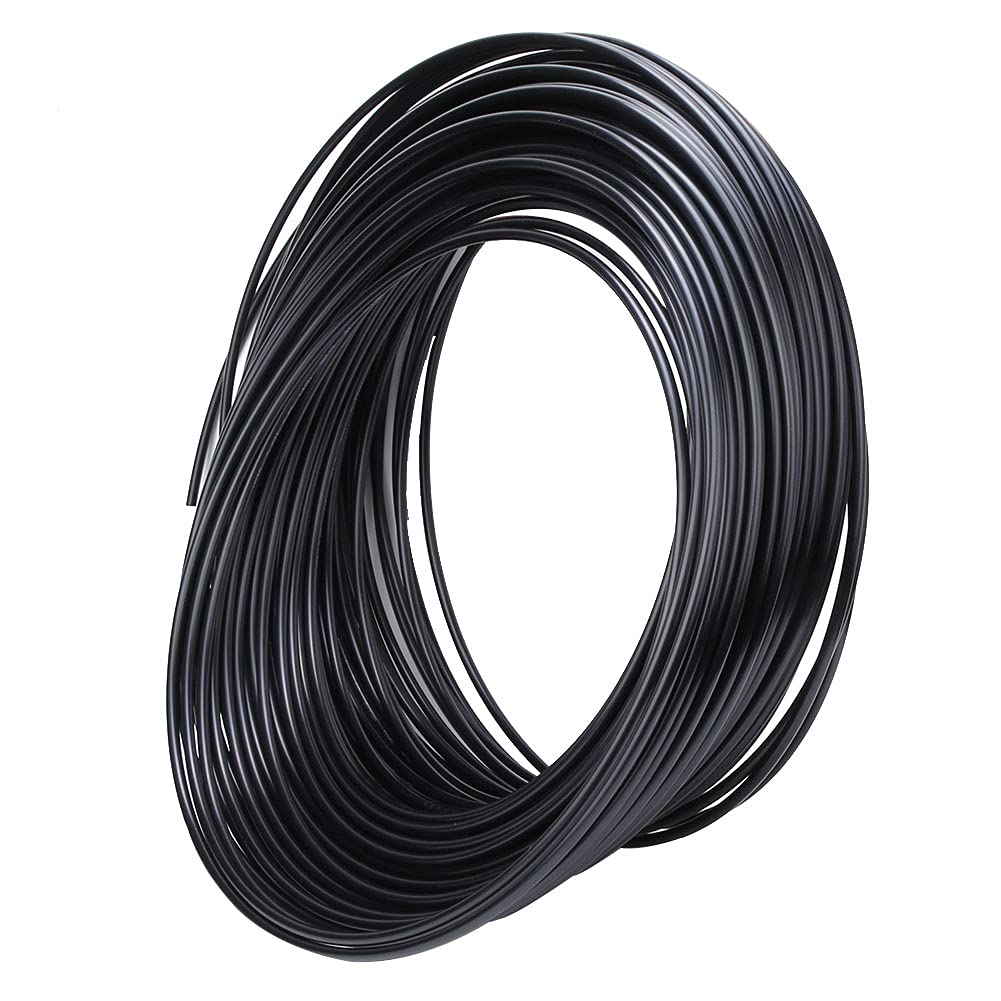 SCHWARZER NYLON-HOCHDRUCK-PNEUMATISCHER SCHLAUCH, FLEXIBLER ROHR, LUFT-WASSER, 100 m (8 * 1 schwarz*100M = 8 * 6 schwarz*100M)