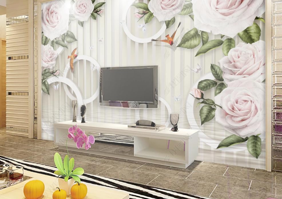 Papier peint intissé fleurs pour créer une ambiance de restaurant romantique et chic