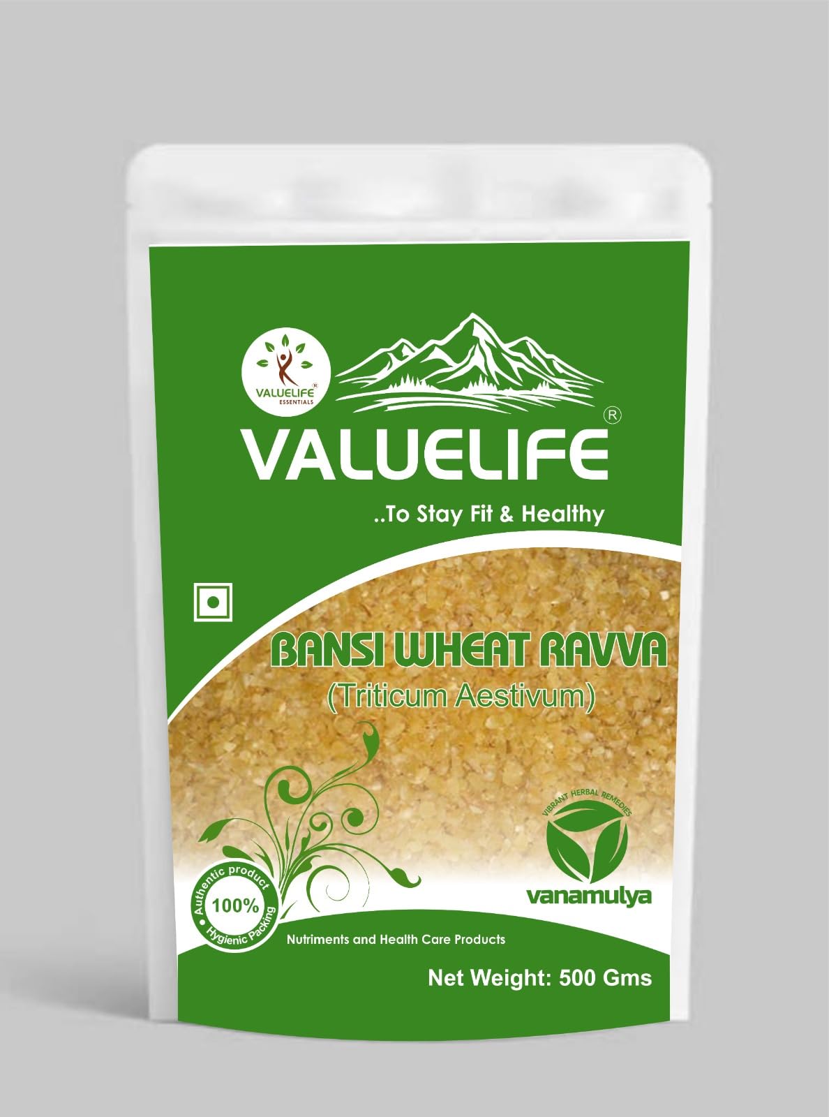 Valuelife Bansi Wheat Ravva 500gms