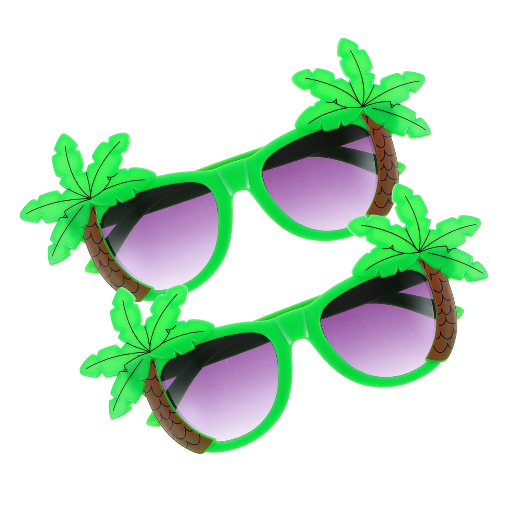 Ciieeo 5 Sätze Hawaiian Party Brille Lustige Sonnenbrille Für Beach Party Dekorationen Tropische Kostümbrille Mit Kokosnuss Design Für Unvergessliche Feiern 2 Stücke * 5