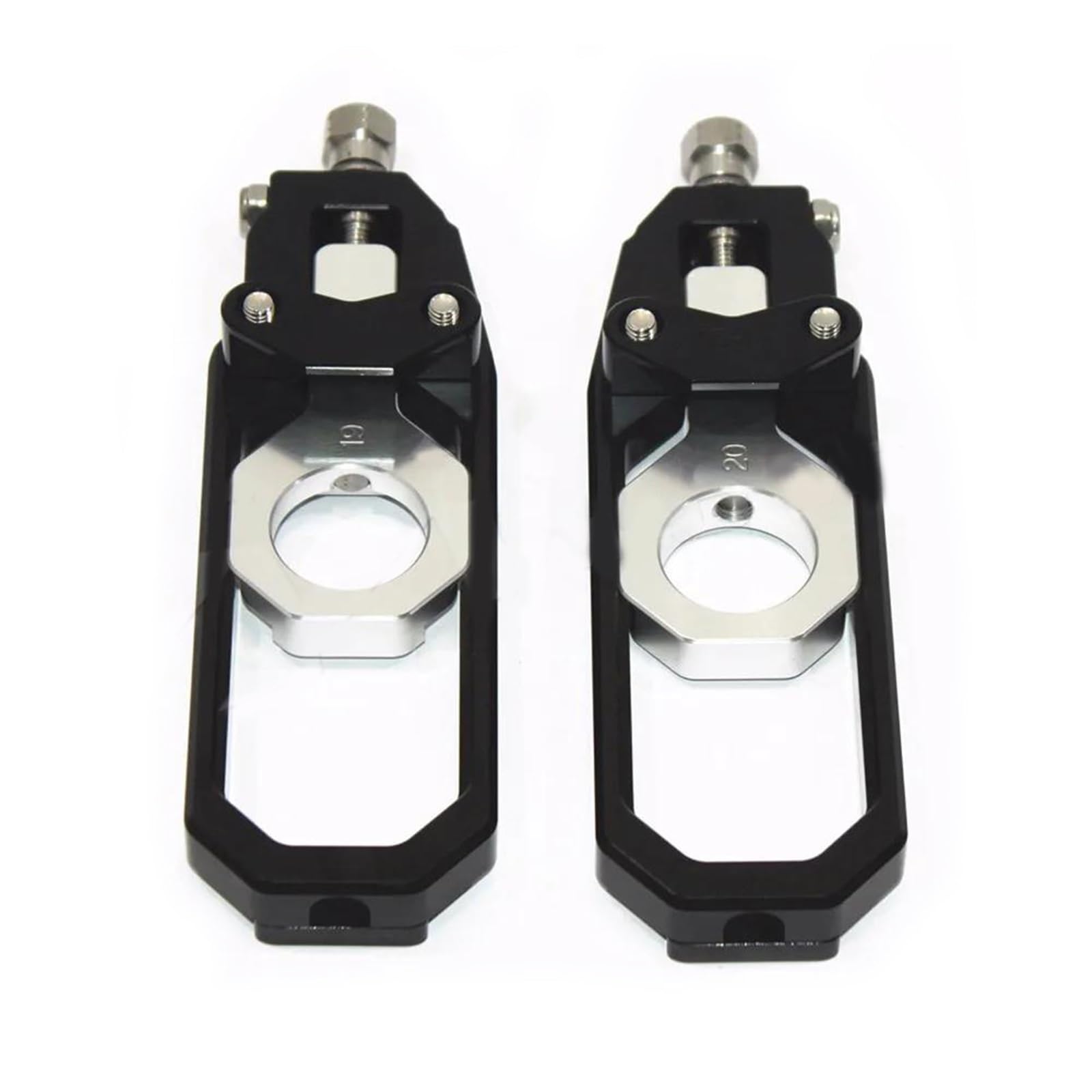 Tendeur de chaîne de moto résout alignement roue Suzuki GSXR1000 2009-2016 noir argent
