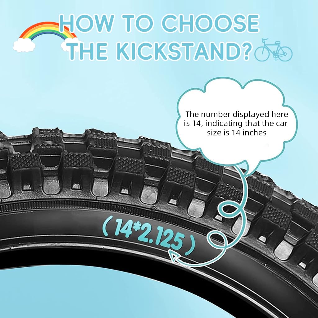 Proberos Kids Cycle Kickstand 20'' Wheel 10.43'' Metal Anti-Slip