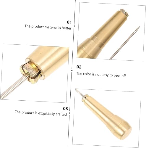 Miniatura 2 de Herramientas de cuero para coser de tela, herramientas de restauración, agujas de coser, punzones de costura de cuero, punzones de cuero para