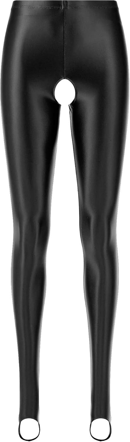 Women Oil Silky Glossy Yoga Pants Compression Workout Fitness Leggings Active Pants