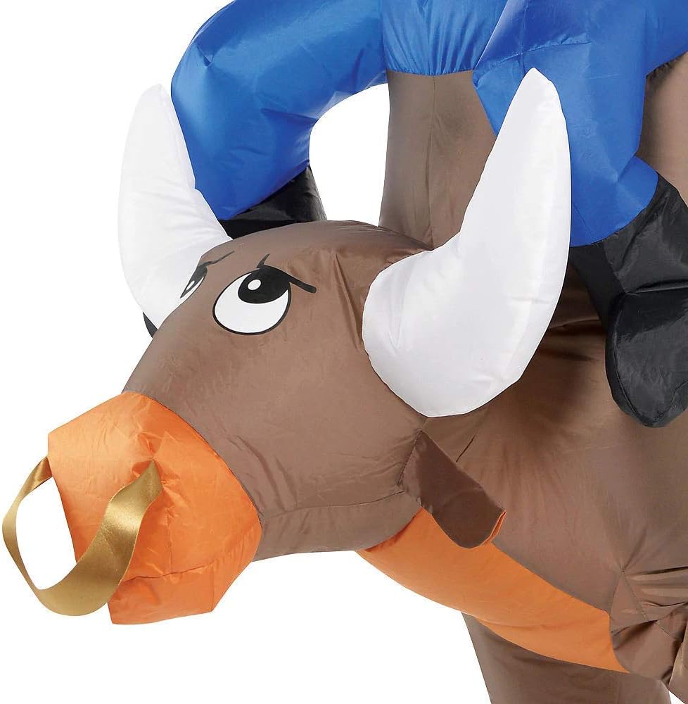 Amscan 847754 Adult Inflatable Bull Ride On Costume : Clothing, Shoes & Jewelry