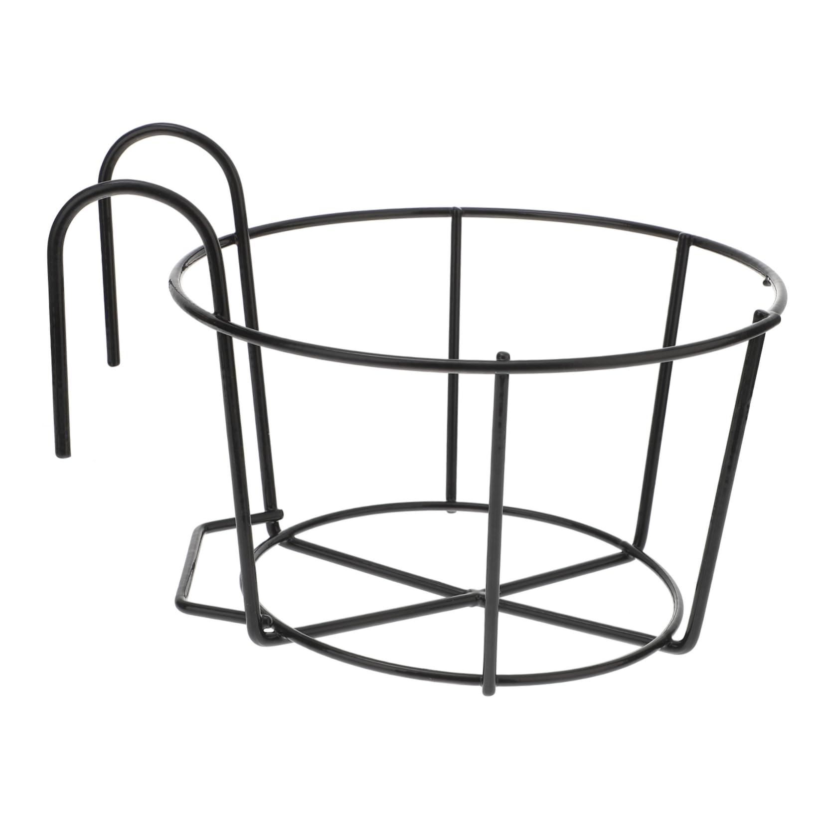 SUPVOX 1 Pc Guardrail Planter Storage Holder Sturdy Iron Flowerpot Rack for Balcony Garden Planter