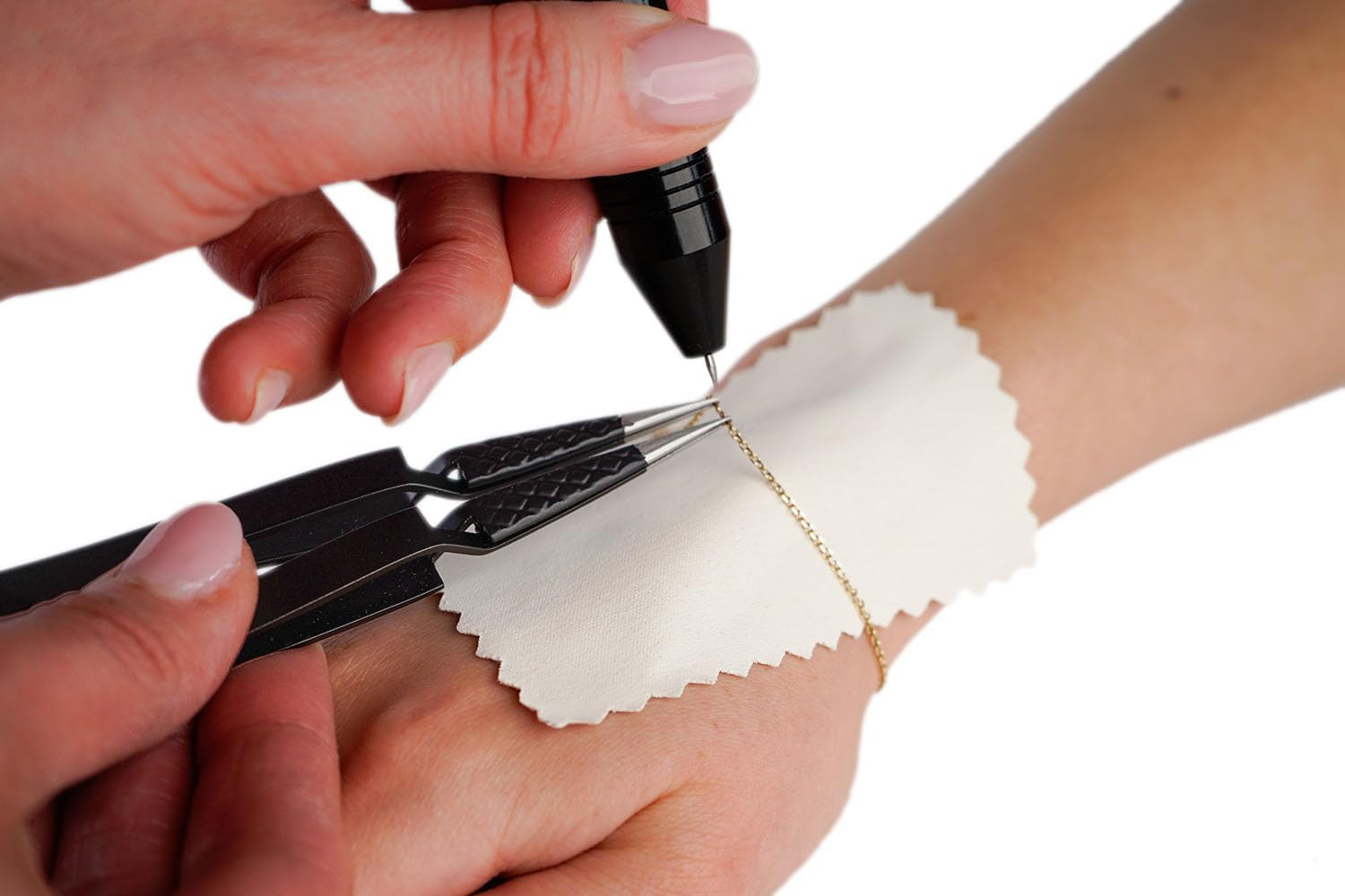 VanishingPoint Duo - Permanent Jewelry Tweezers, Grounded