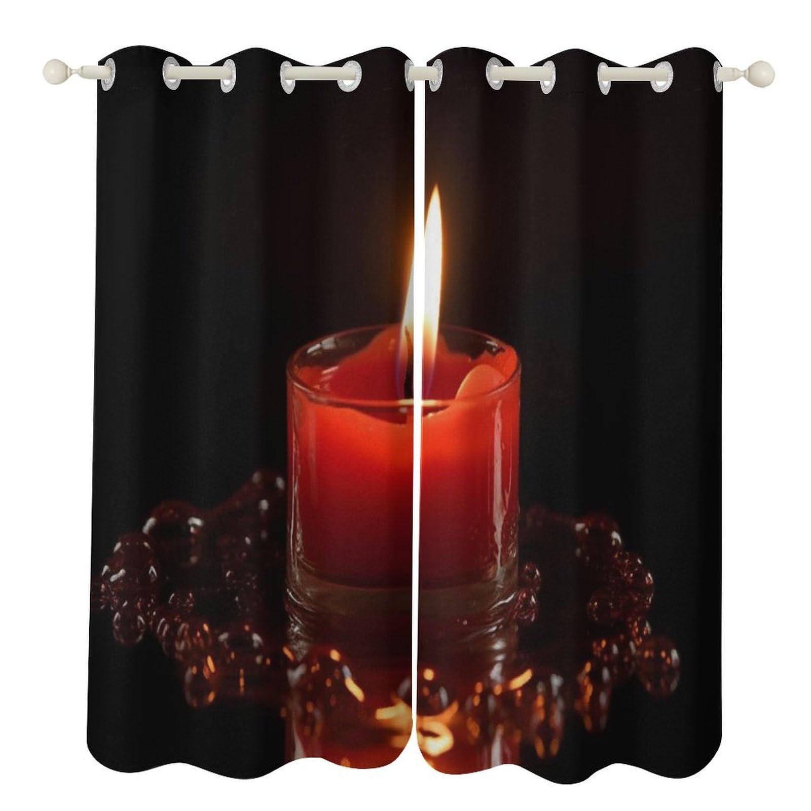 Rideaux occultants isolation thermique salon chambre cuisine cœur 132x183