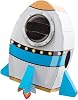 Kids Cardboard Box Costume Set for Space Adventures, Rocket