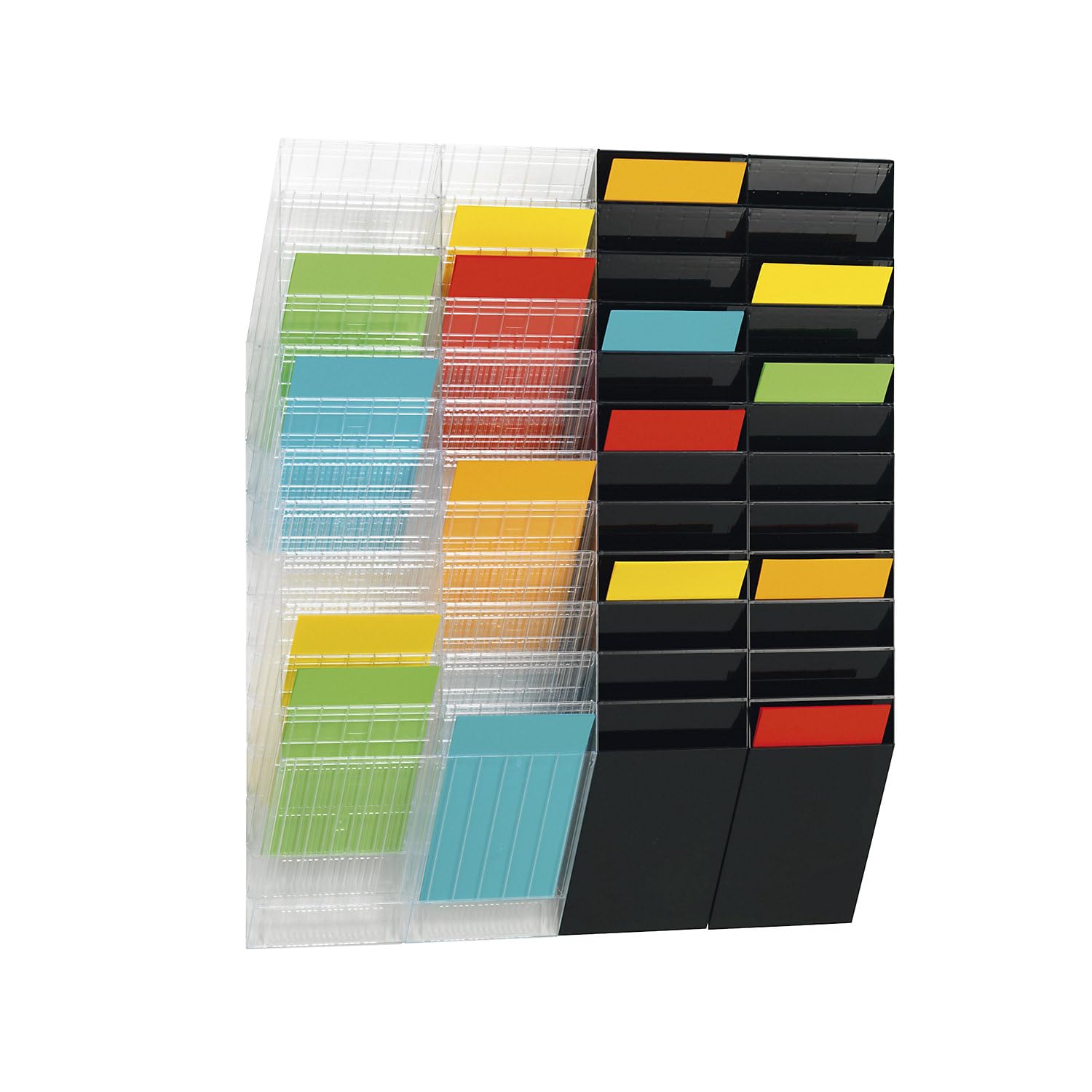 Durable 1709760060 Juego de dispensadores de folletos Flexiboxx 6 A4, 1 juego, negro