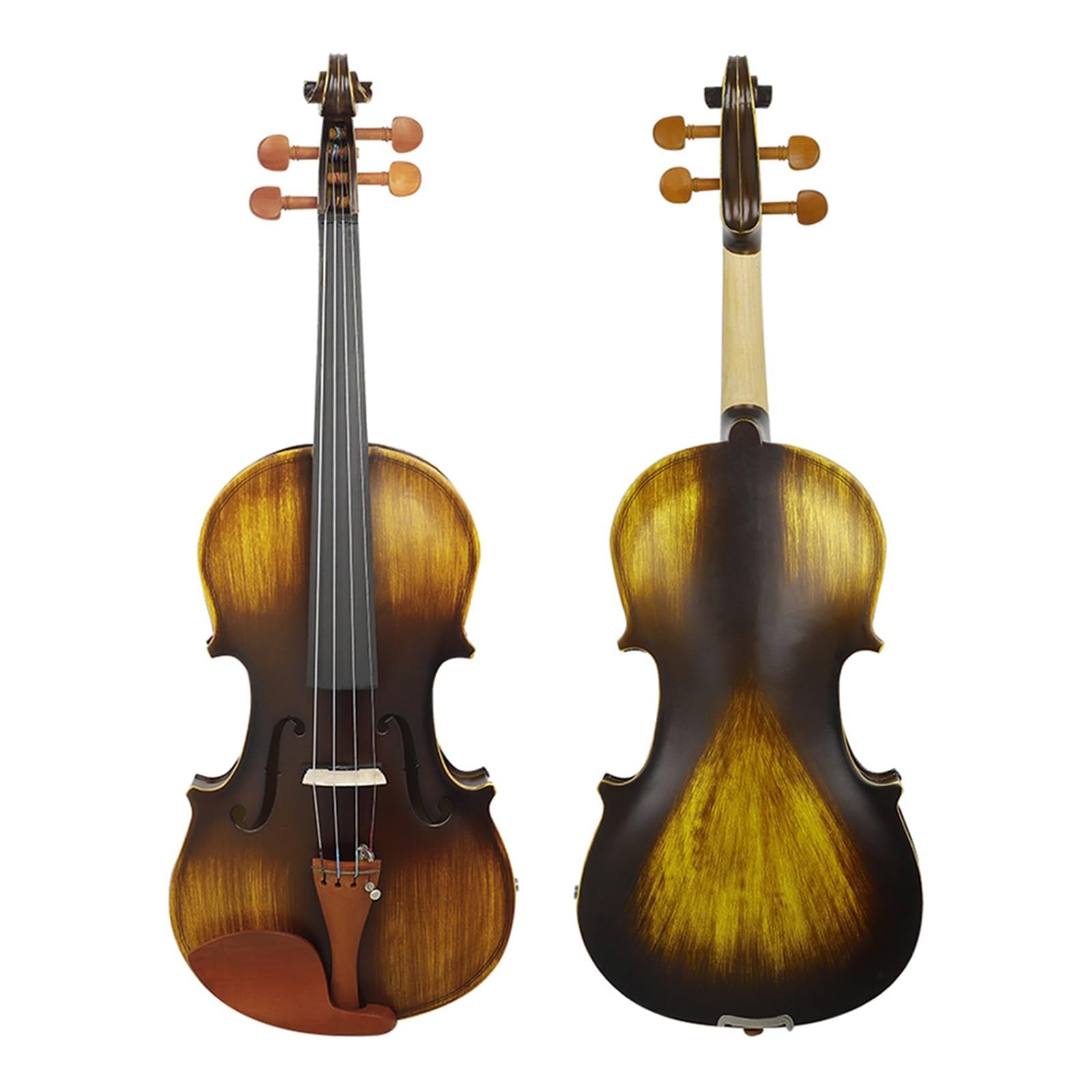 Anfänger Geige 4/4 Violine Massivholz Matte Elektrische Akustische Violine Geige Mit Fall Bogen Zubehör Professionelle Saiten Instrumente