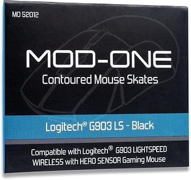 Contoured Mouse Skates for Logitech G903 LS, Black