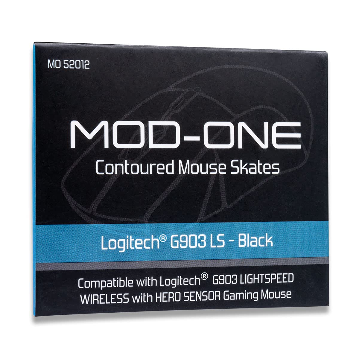 Contoured Mouse Skates for Logitech G903 LS, Black