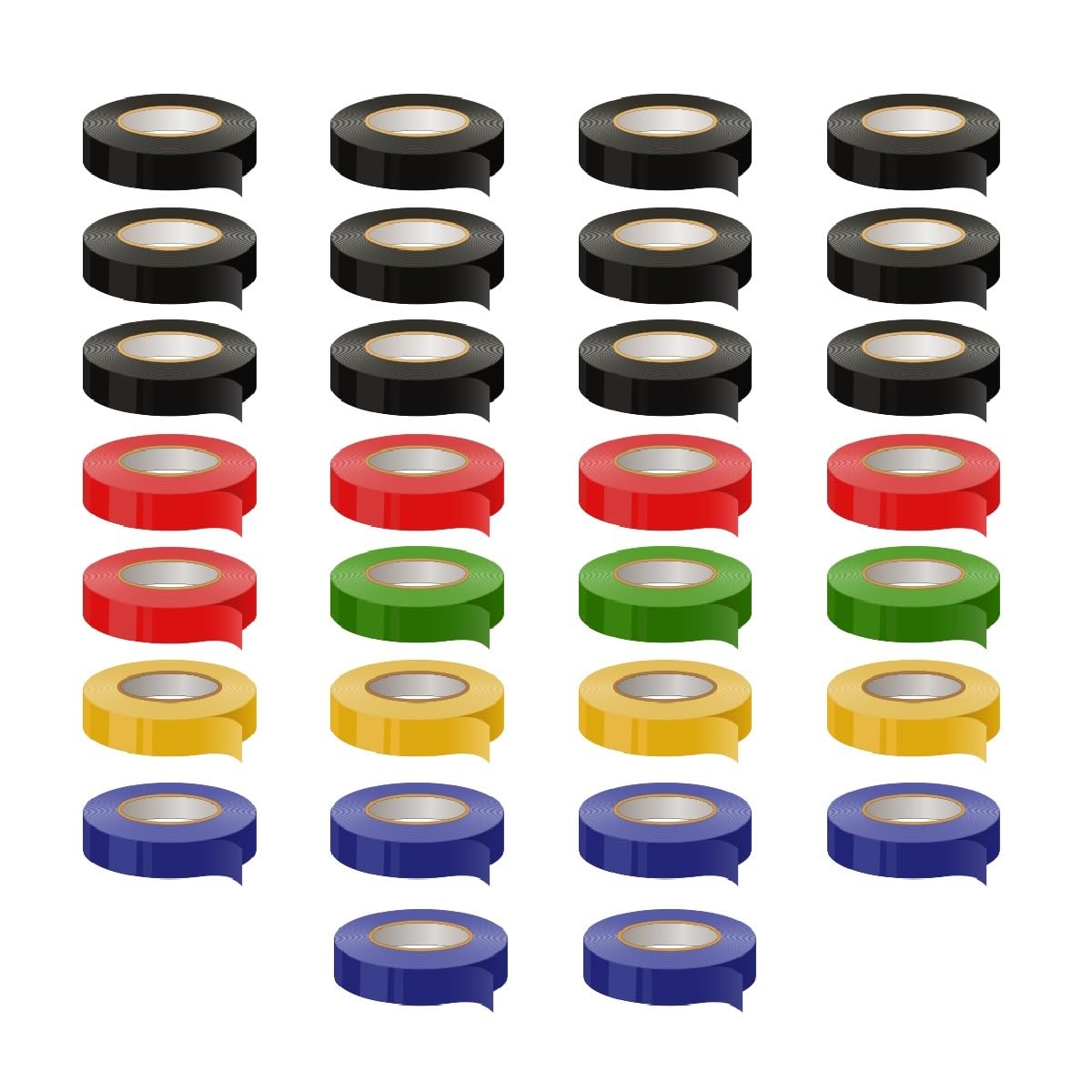 Goldmedal PVC Electrical Insulation Tape - 6mtr (Pack of 30) (B0C968YKC6) Amazon Price History, Amazon Price Tracker