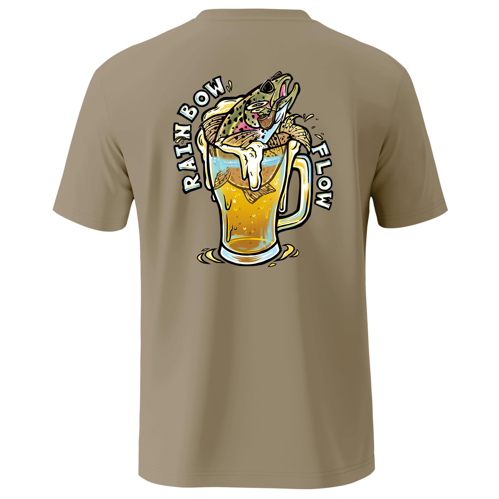 Palmyth Men's Fishing UPF 50+ Sun Protection Short Sleeve T-Shirt