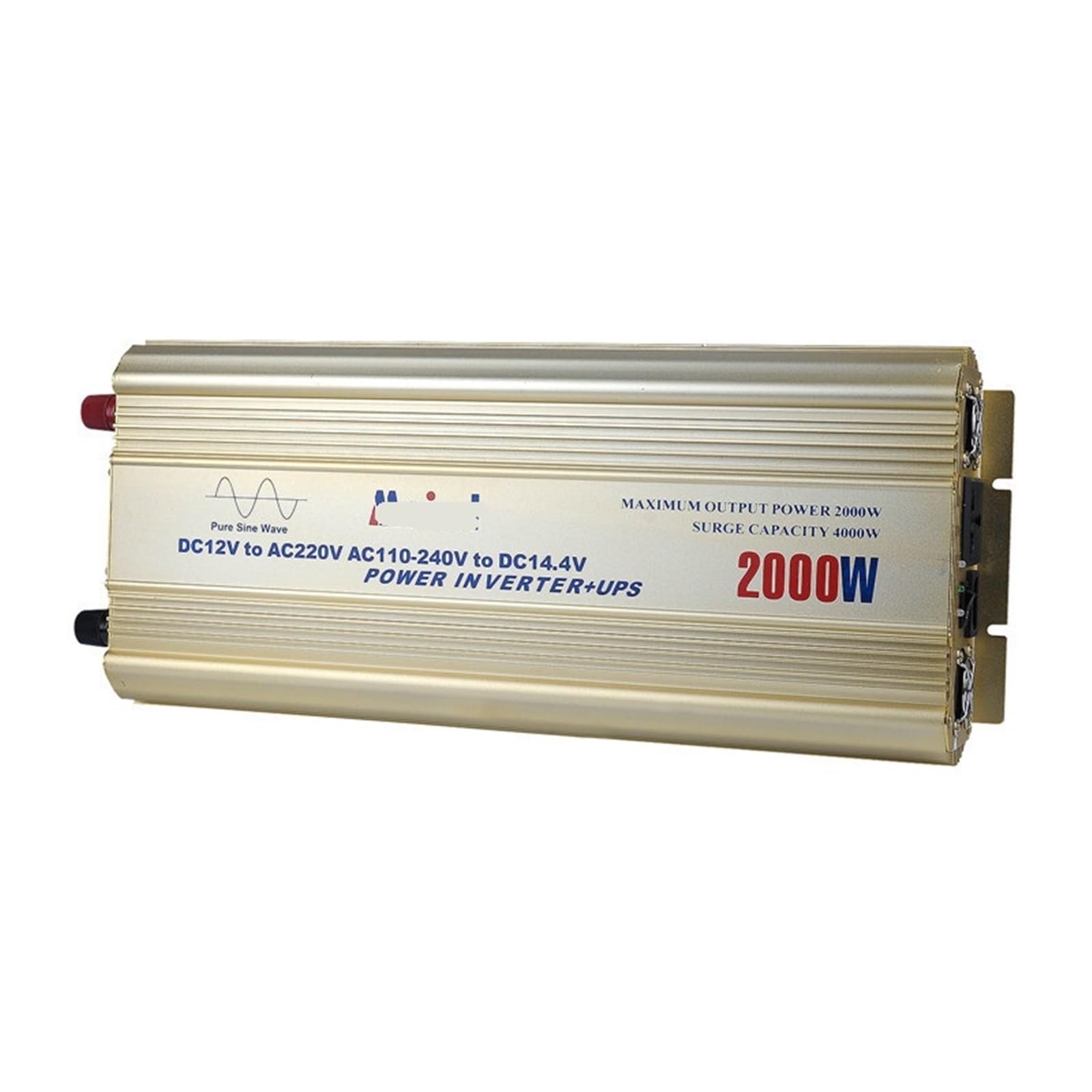 Onde sinusoïdale pure 2000W UPS pour l'autonomie en van et camping-car