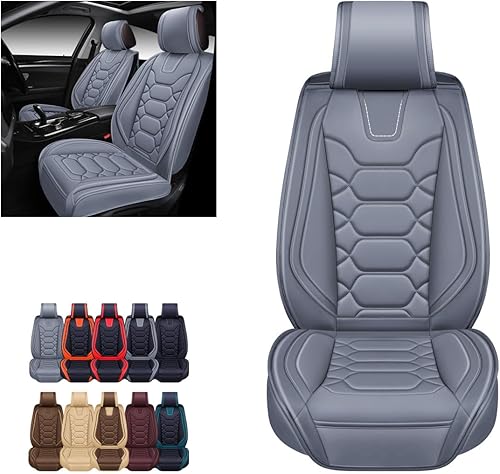 Miniatura 1 de OASIS AUTO OS-004 - Fundas de piel sintética para asiento de coche, funda de cojín para automóvil de 5 pasajeros y SUV, set de accesorios de ajuste