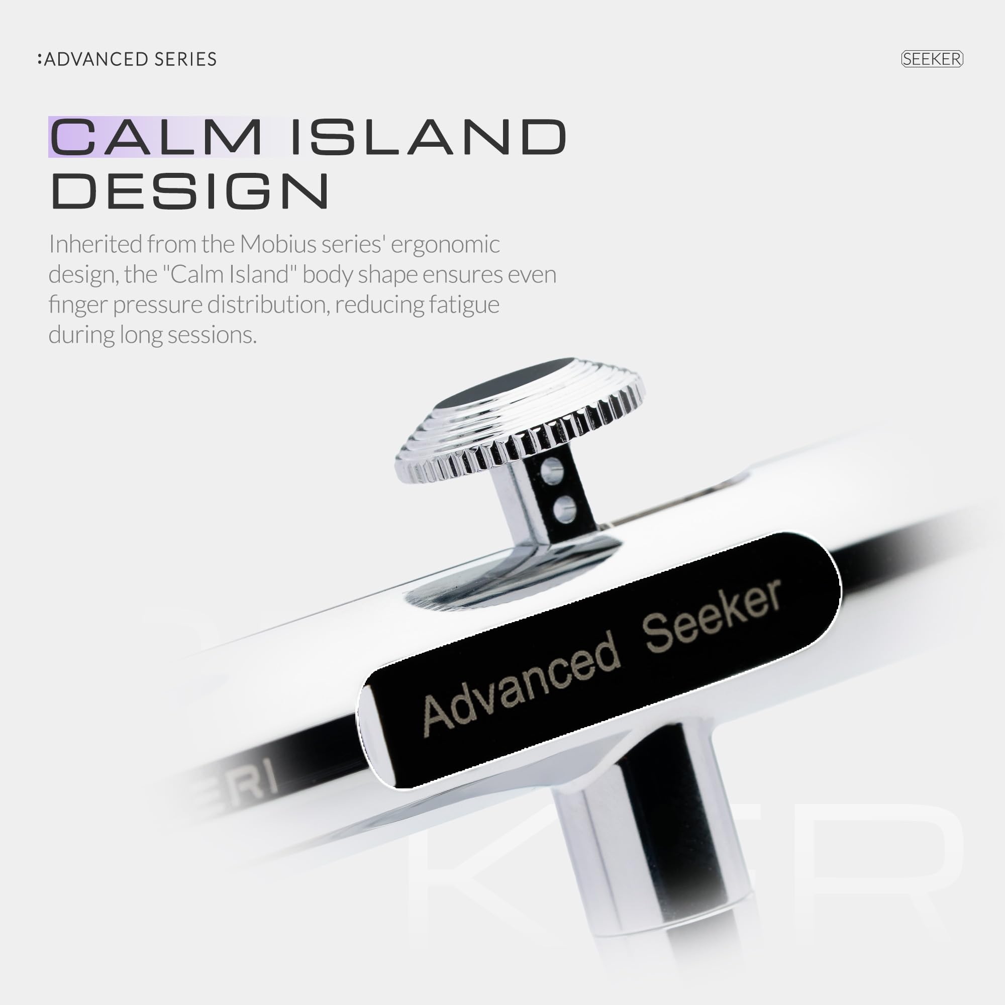 Gaahleri Seria Airbrush Seeker, Dual-Action Gravity Feed z 6-kanałową dyszą szybkiego zwalniania, zestaw podwójnych igieł/dysz 0,3 i 0,5 mm, kubek 1/85.0 g i ergonomiczna Calm Island do Gundam