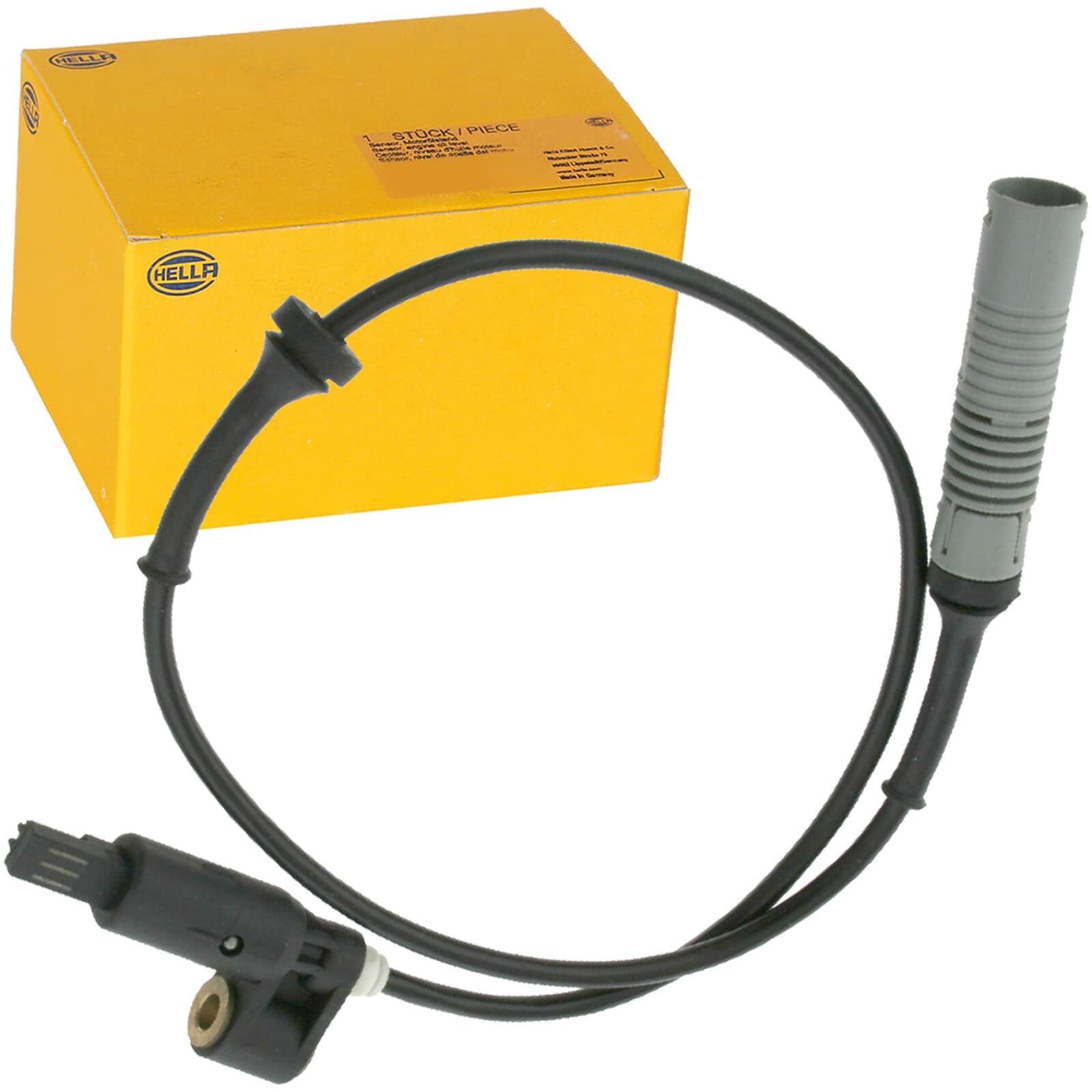 HELLA 6PU 010 039-361 Sensore, N° giri ruota - 12V - Assale anteriore - Cavo: 555mm