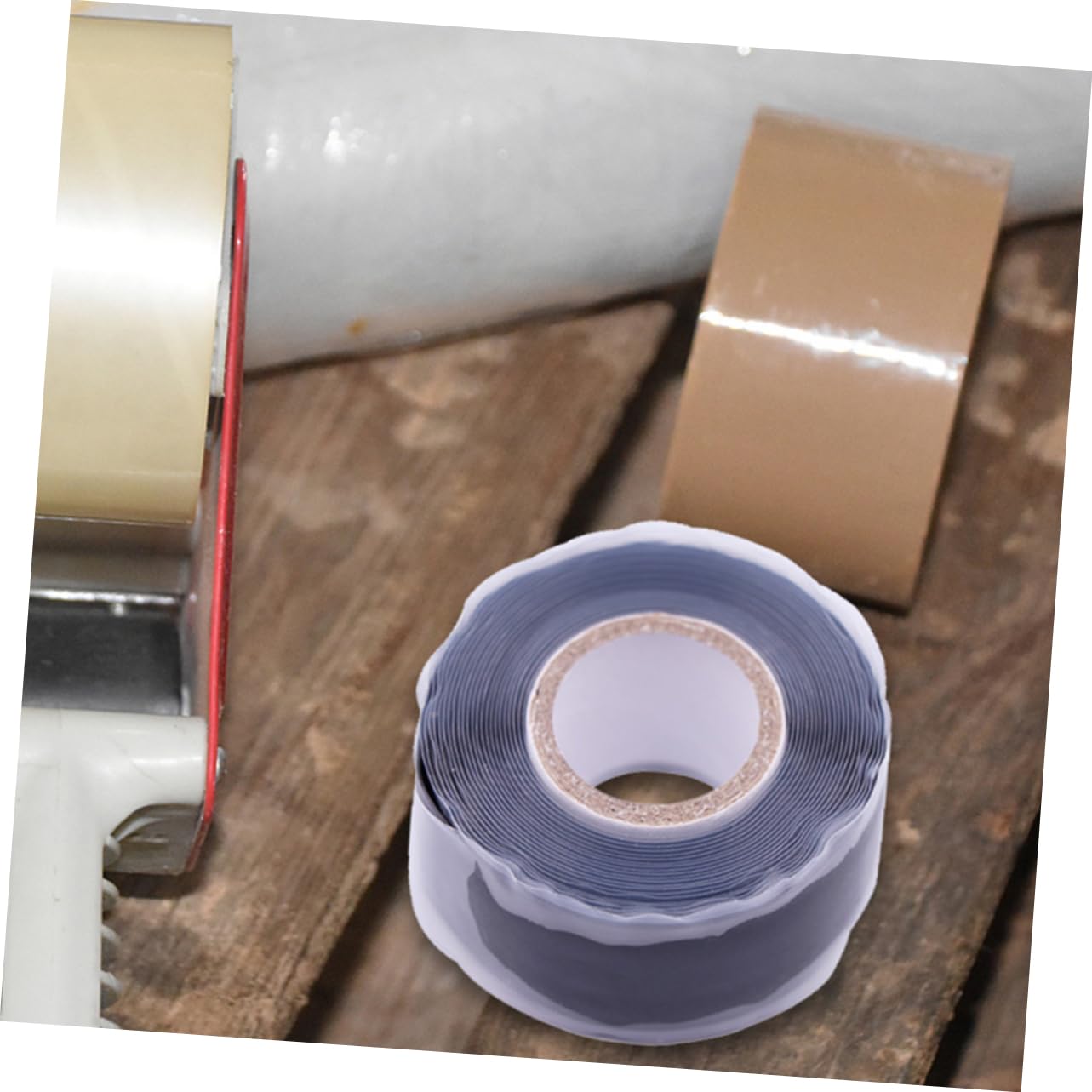 cinta aislante, Cinta de silicona resistente a altas temperaturas for reparación fugas fontaneros, cables automóviles y uso doméstico(300.00X5.00X0.10CM)