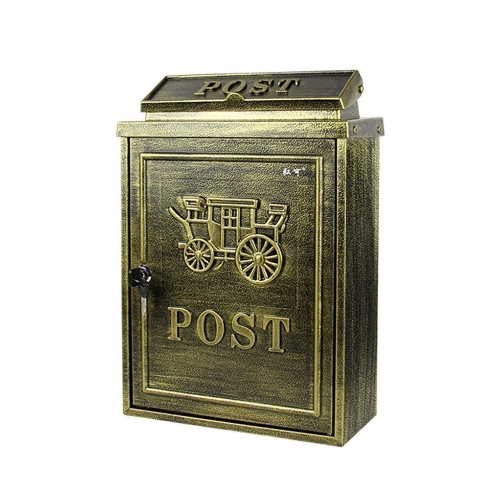 Townhouse Wall Mounted Galvanized Steel Powder Coated Heavy Duty Mail Box