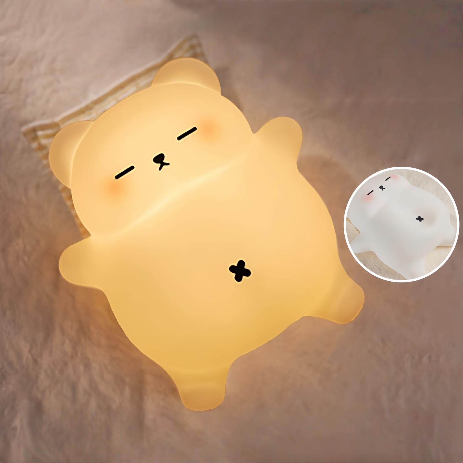 Amazon.co.jp : 和宅良品 ナイトライトかわいい シリコンライト 【3