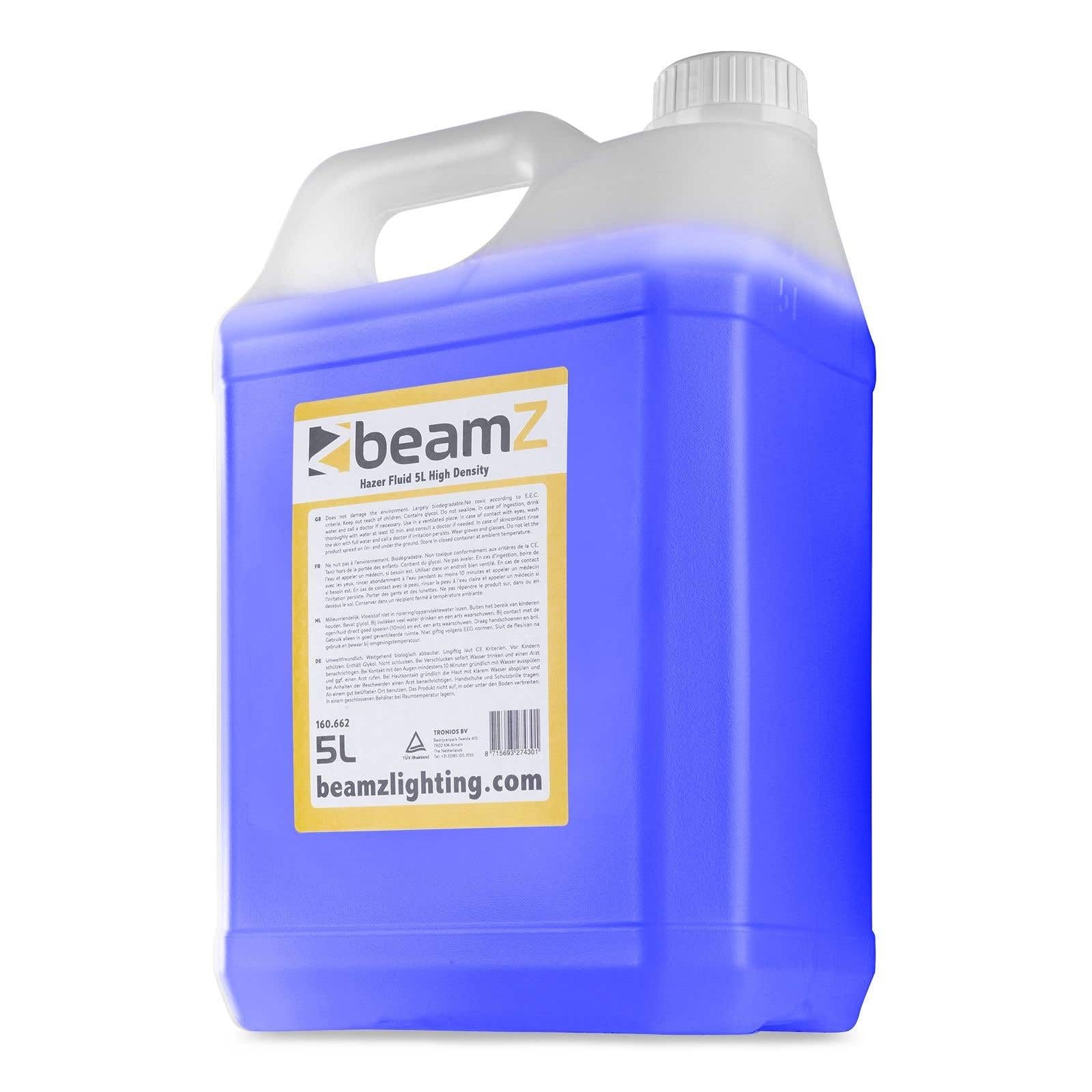 BeamZ FHF5H 5L Morado, Líquido para Maquina de Humo Alta Densidad, Liquido Maquina de Humo para Fiestas, Discoteca, Eventos, Halloween, No Deja Residuos, Ecologico, 5 Litros