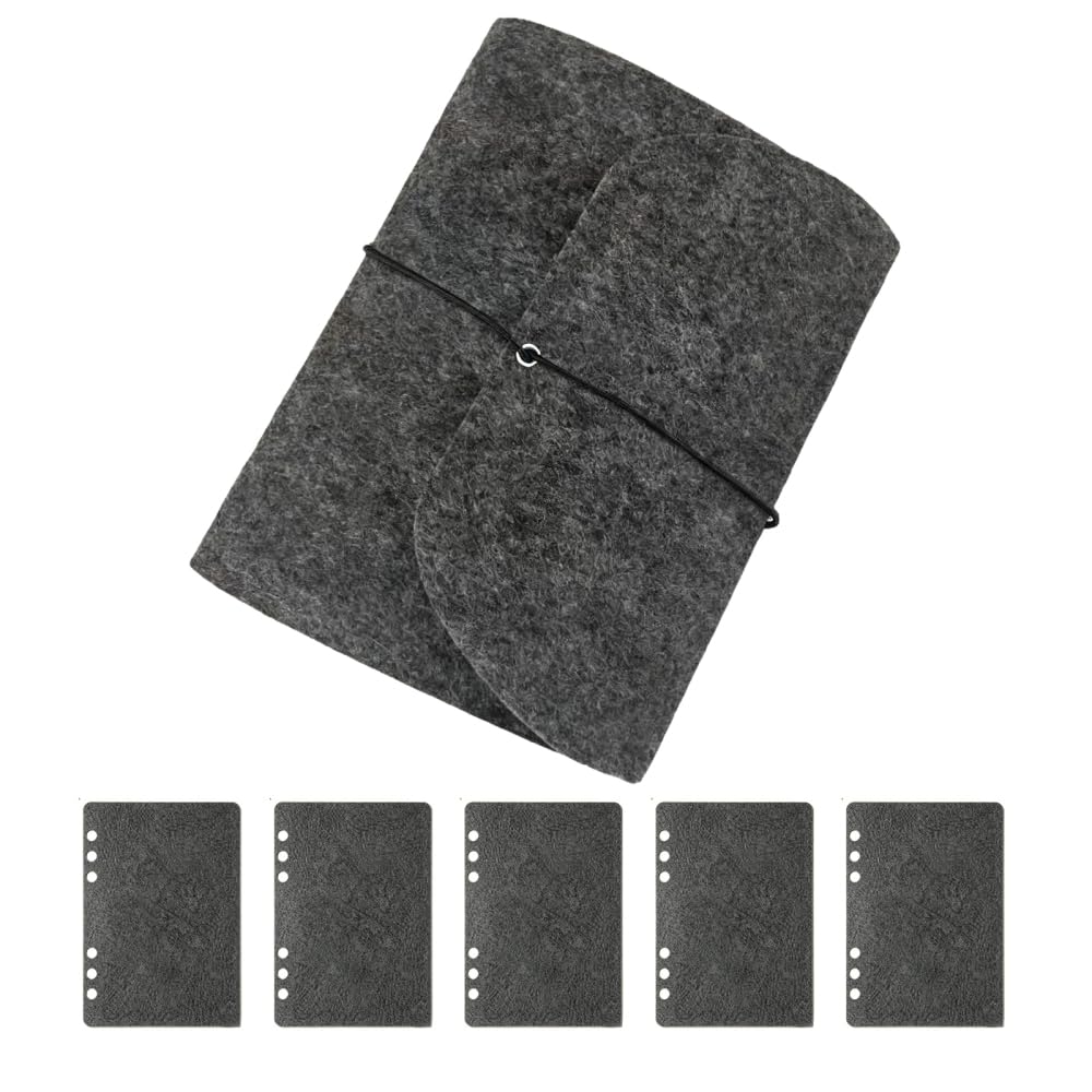 Enamel Pin Display Book, A5 Pin Collection Holder with 5 Felt Pages for Pins Brooches Badges Storage Organizer