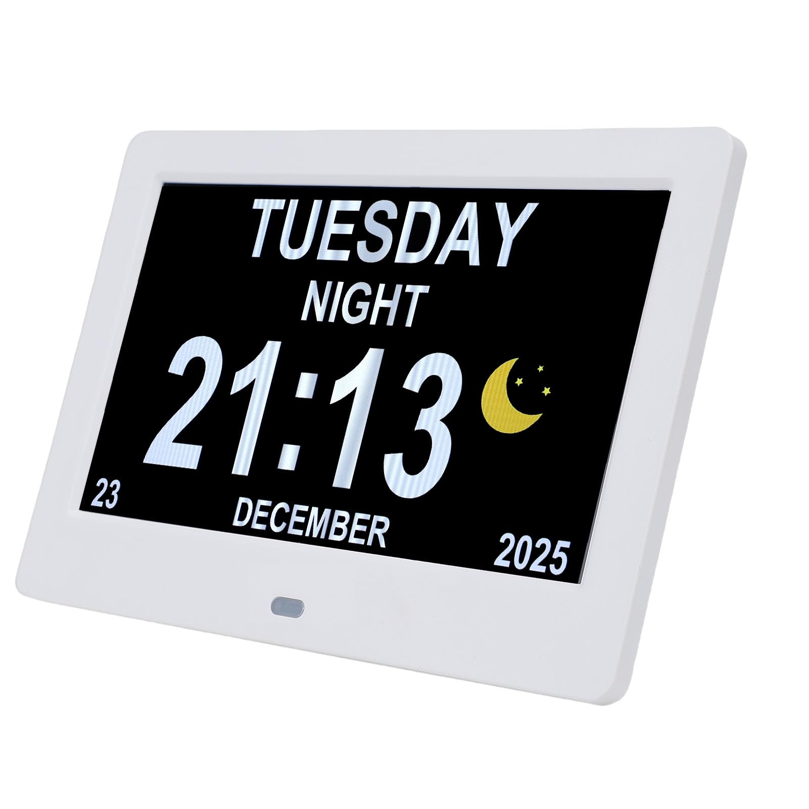 Orologio Calendario Digitale, Ampio Display da 7 Pollici, Data e Ora, con Promemoria, Giorno e Notte, Dimmerabile, Adatto per Anziani, Studenti e Famiglie impegnate.