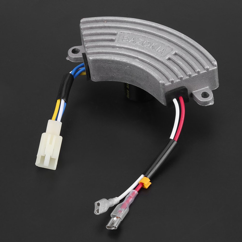 Akozon Regolatore di tensione AVR regolatore di tensione automatico a forma di AVR per generatore di benzina monofase 3.5KW-5KW