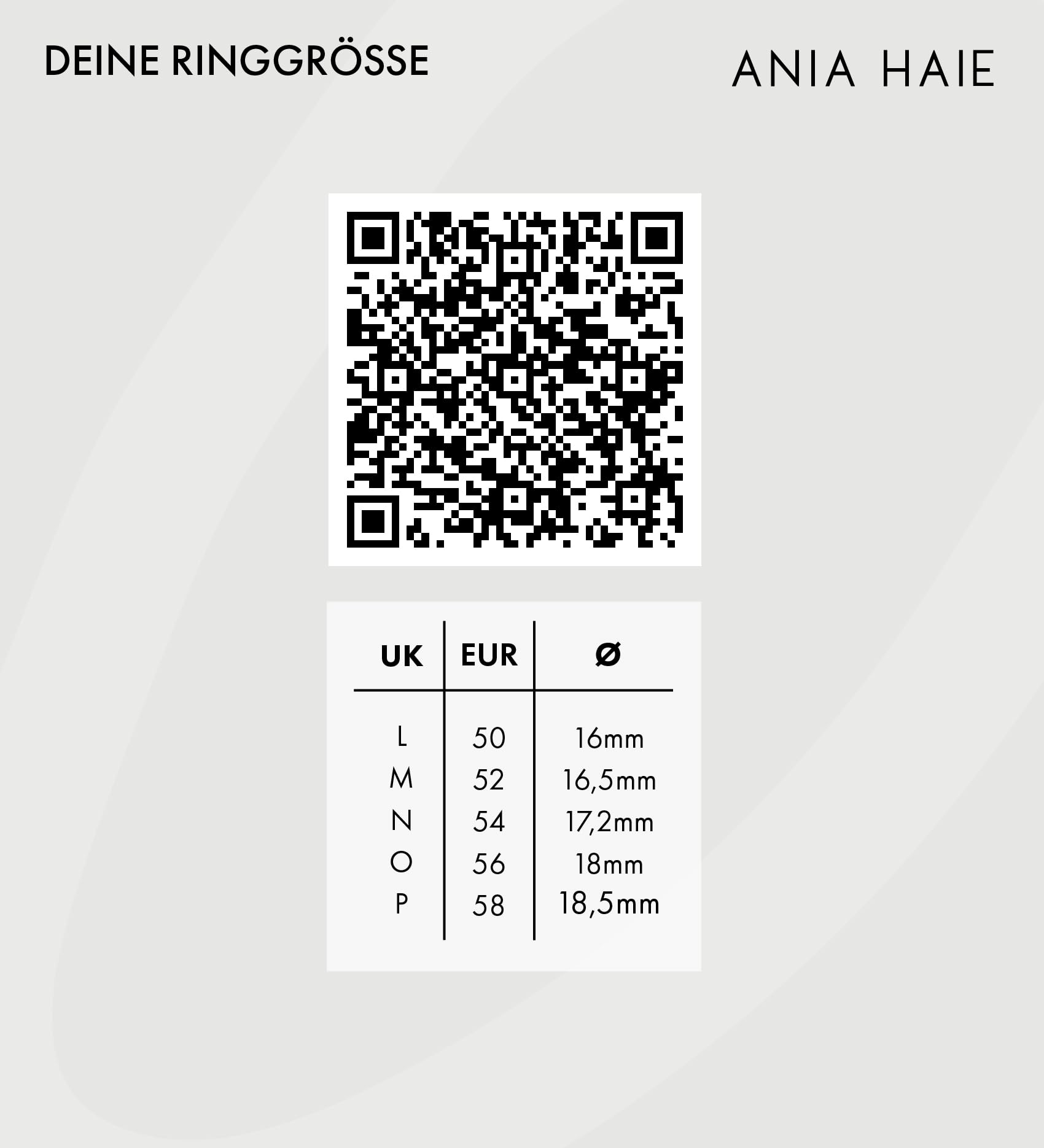 ANIA HAIE Damen Ring CHIC Creator Bezel Set Ring aus 925 Sterling Silber, besetzt mit 22 Zirkonia, inkl. Geschenkverpackung