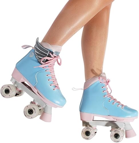 Miniatura 4 de Circle Society - Patines clásicos para niños ajustables para interiores y exteriores