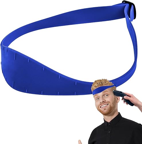 Plantilla de afeitado de escote y guía de corte de cabello, banda de corte de pelo curvada de silicona para corte de pelo DIY creando línea de