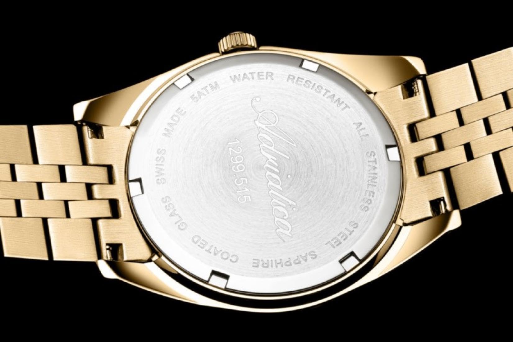 Mężczyźni Classic Analog Szwajcar kwarcowy Zegarek ADRIATICA Złoty kolor Wybierz A1299.1111Q
