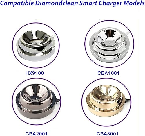 Vaso de vidrio de repuesto para cargador de cepillo de dientes Philips Sonicare Diamondclean, base de carga para Sonicare HX 93xx Series y HX 99xx